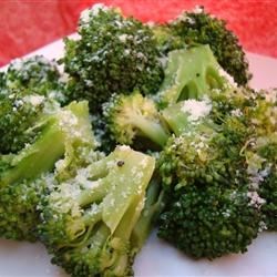 Broccoli with Poppy Seed Butter and Parmesan Cheese