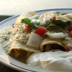 Authentic Enchiladas Verdes