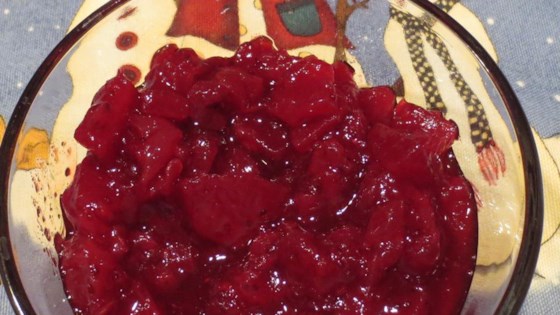 Cranberry Sauce with Apple