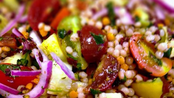 Heirloom Tomato Salad with Pearl Couscous