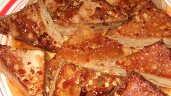 Orange-Ginger Tofu Triangles