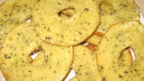 Salt and Garlic Bagel Chips