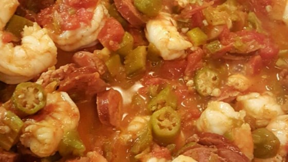Easy Creole Okra and Shrimp